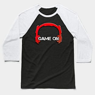 Game Headphones Christmas Red Baseball T-Shirt